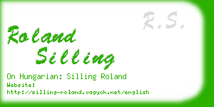 roland silling business card